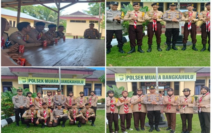 Polsek Teluk Segara Laksanakan Pembinaan dan Silaturahmi dengan Saka Bhayangkara