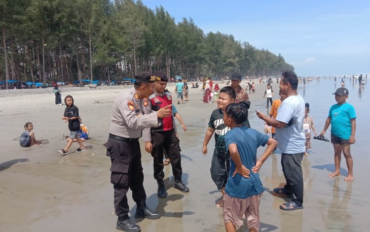 Patroli Tempat Wisata, Sat Samapta Polres Mukomuko Ciptakan Kondusifitas Wilayah