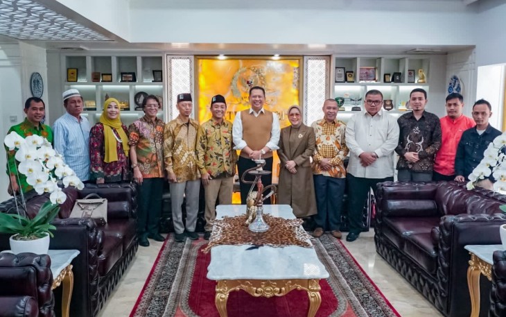 Bamsoet saat menerima jajaran pengurus KAHMI, di Jakarta, Selasa (5/9/23).