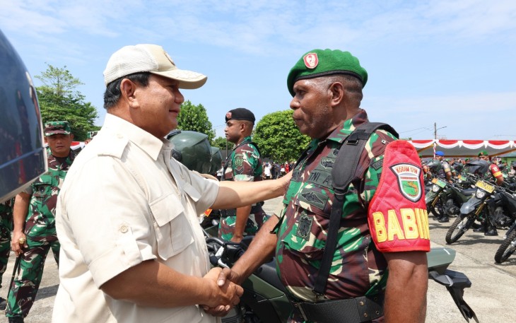 Menhan Prabowo Resmikan RS di Papua dan Serahkan Bantuan 164 Unit Kendaraan Dinas Untuk TNI-Polri
