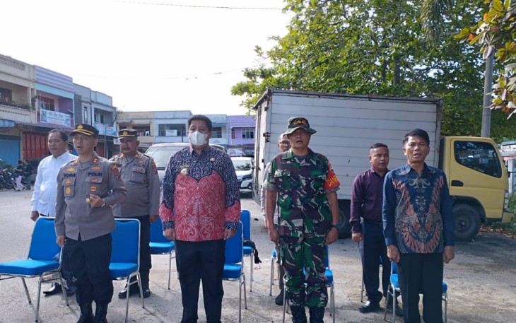 Bupati Samosir saat Hadiri Apel Kesiapan Petugas Pantarlih