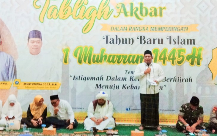 Bupati Bintan Roby Kurniawan saat sambutan