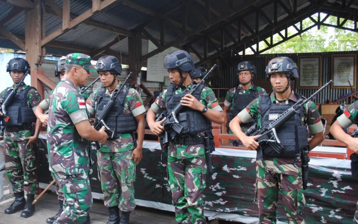 Danrem 174 Merauke Brigjen TNI Agus Widodo, S.I.P, M.Si., Cek Kesiapan Satgas Yonif 600 di Asmat