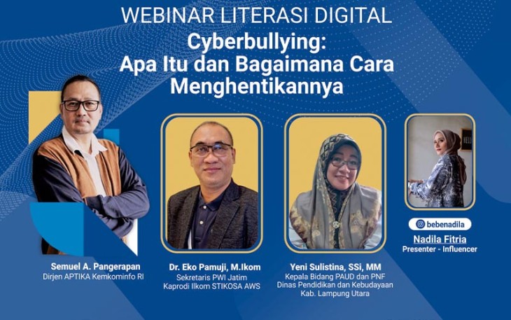 Webinar Literasi Digital di SMPN 3 Kotabumi Lampung