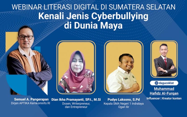 Webinar Literasi Digital di SMAN 1 Indralaya