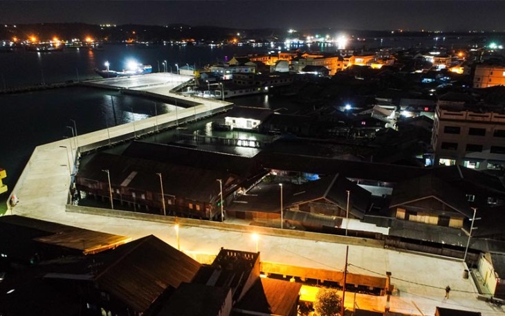 Pelantar 1 dan 2 Terhubung