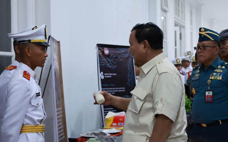 Menhan Prabowo Apresiasi Karya Kadet Mulai dari Makanan sampai Pupuk