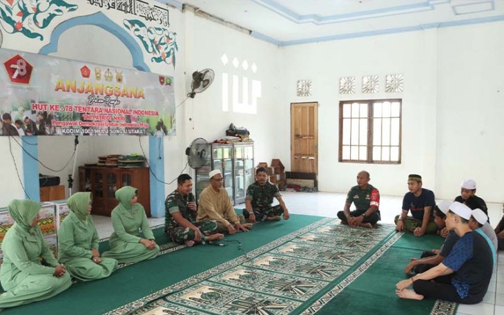Kodim 1001/HSU-BLG Anjangsana ke Panti Asuhan Budi Harapan