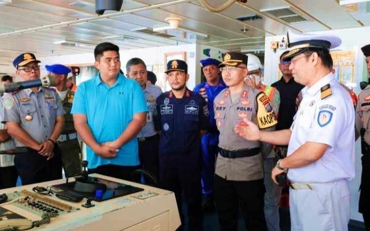 Bupati Bintan Roby saat Tinjau Langsung Pos Pengamanan Lebaran Hingga Pelabuhan