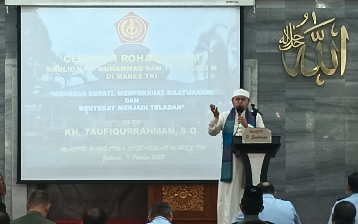 Mabes TNI Gelar Peringatan Maulid Nabi Muhammad SAW 1445 H