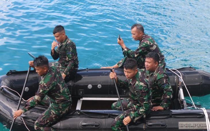  Pangkalan Udara TNl Angkatan Laut (Lanudal) Matak Puspenerbal, melaksanakan Latihan Search and rescue (SAR) pada Selasa (12/12/2023)