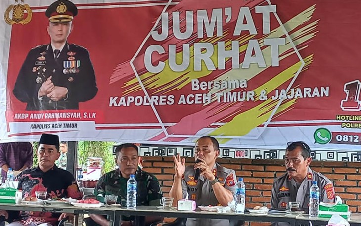 Jumat Curhat Polres Aceh Timur