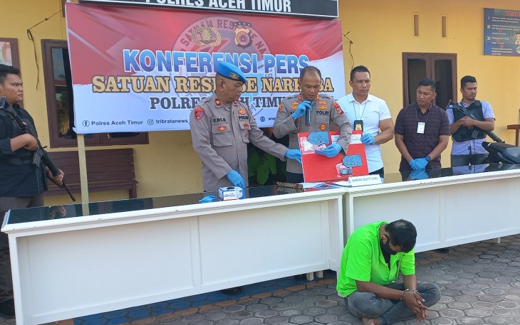 Pengedar Narkoba Ditangkap di Idi Cut