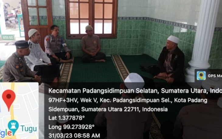 Personel bermasalah saat mengikuti Pesantren Kilat (Sanlat), didampingi Si Propam Polres Tapsel.