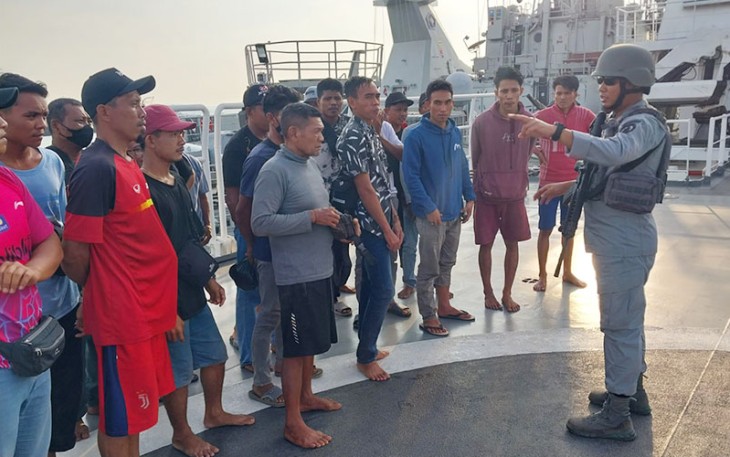 Bakamla RI saat Gagalkan Penyelundupan TKI Ilegal ke Malaysia