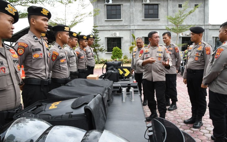 Tim Supervisi Asistensi Korsabhara Baharkam Polri Tinjau Polres Aceh Timur