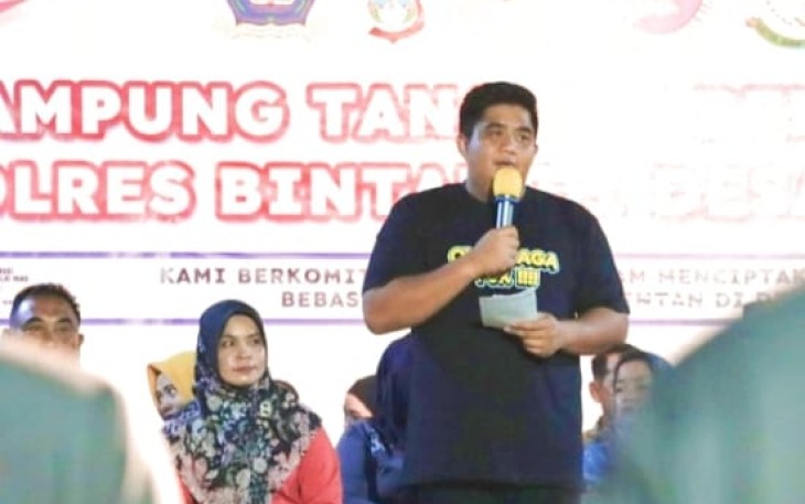 Bupati BIntan Roby Kurniawan SPWK saat Buka Teksas CUP Ke VIII