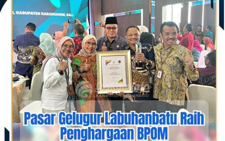 Pasar Gelugur Labuhanbatu Meraih Juara Tiga Tingkat Nasional 