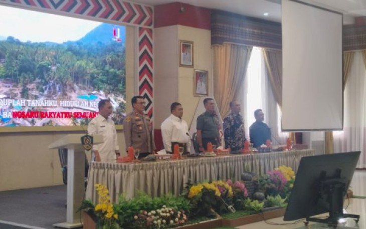 Waka Polres Tapanuli Selatan (Tapsel), Kompol Rahman Takdir Harahap, SH, ikuti rapat koordinasi (Rakor) terkait kesiapan Pemilu serentak tahun 2024.