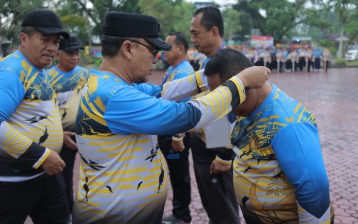 Bupati Asahan Pimpin Upacara Pembukaan Forkab Korpri Tahun 2023