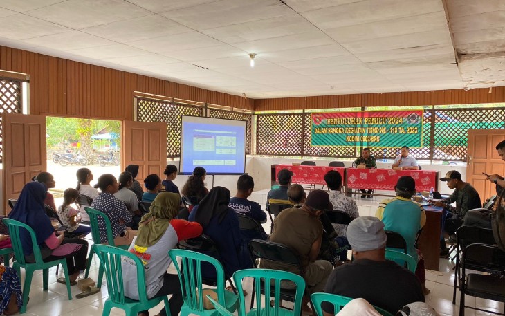Sasaran Non Fisik TMMD Ke-118 Kodim 0902/Berau Gelar Penyuluhan Pemilu