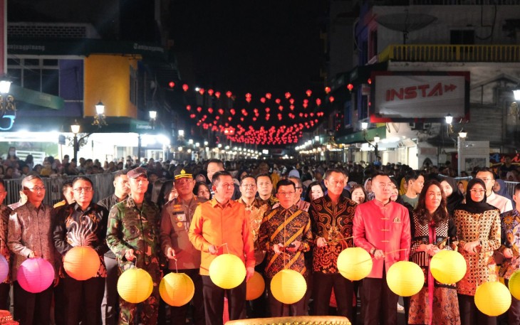 Danlanudal Tanjungpinang Hadiri Kepri Lantern Dream Parade 2023