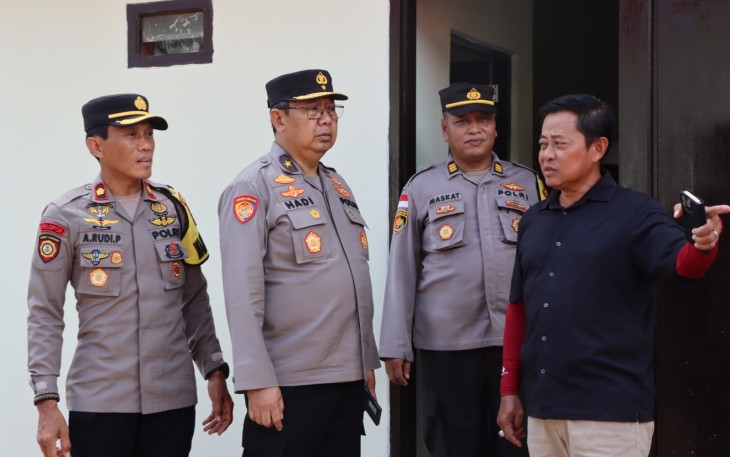 Asrena Polri Lakukan Pengecekan Pembangunan Rumah Dinas di Polres Natuna