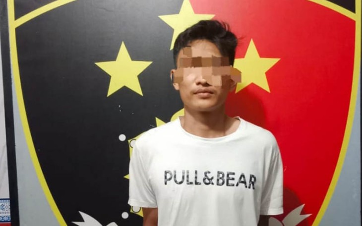 Tersangka saat diamankan