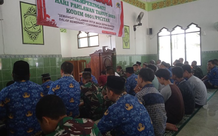 Kodim 0801/Pacitan Selenggarakan Doa Bersama