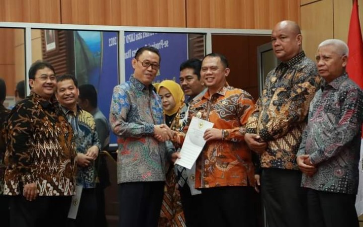 Bupati Labuhanbatu saat Hadir Dalam Kick Off Meeting Pemeriksaan LKPD