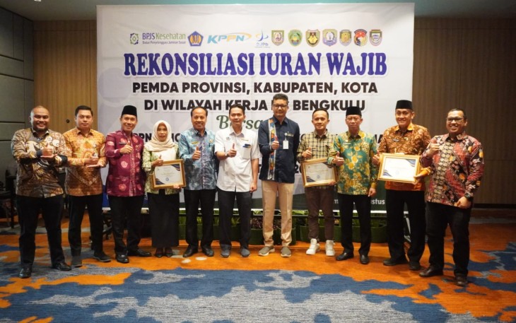 Pemprov Bengkulu Sabet 2 Penghargaan dari BPJS Kesehatan