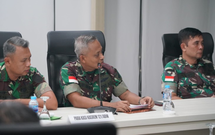 Danrem 121/ABW Pimpin Rapat Koordinasi Antisipasi Penanganan Karhutla dan Pemilu Damai 2024 
