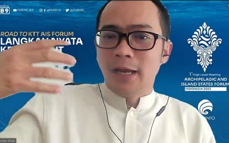 Peneliti Universitas Padjajaran yang juga menjadi perwakilan Indonesia pada AIS RnD Conference 2023, Alexander Muhammad Khan, dalam Forum Merdeka Barat (FMB9) Road to KTT AIS FORUM 2023 bertajuk "Langkah Nyata Kelola Laut" yang digelar secara daring dari Jakarta, Rabu (4/10/2023).