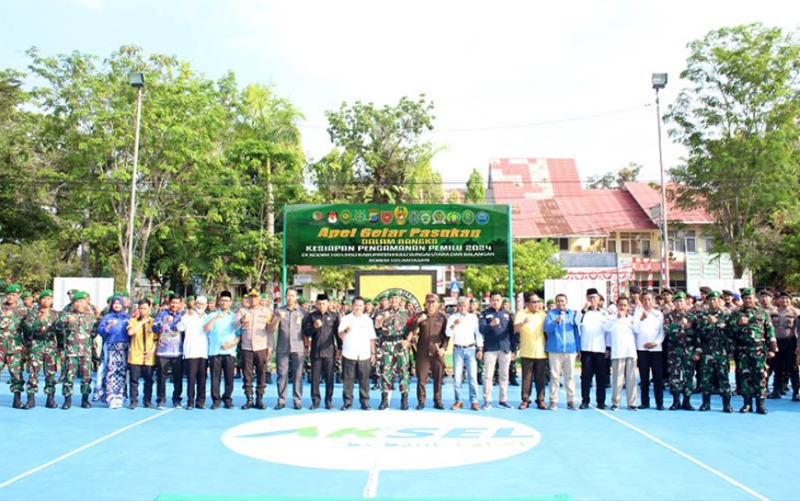 Apel Gelar Pasukan Jelang Pemilu 2024