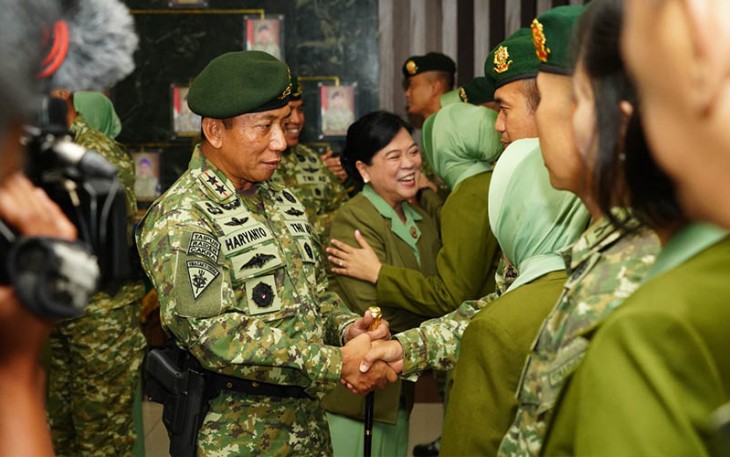 Pangdivif 2 Kostrad saat Lepas Perwira Hukumnya