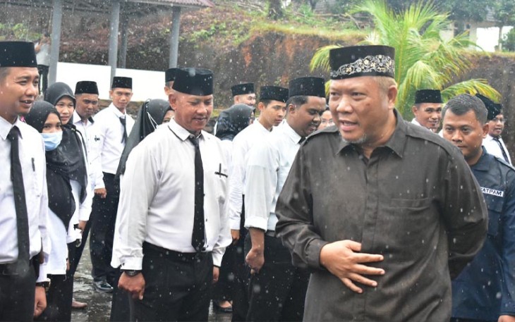 KPU Bintan saat Lakukan Apel Gelar Pasukan bersama PPK dan PPS