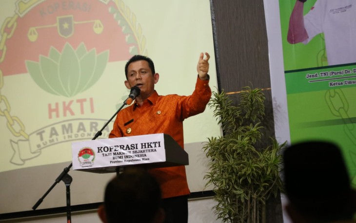 Gubernur Ansar saat Hadiri Pelantikan Pengurus Koperasi HKTI Provinsi Kepri