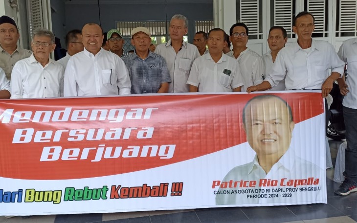 Patrice Rio Capella mendaftarkan diri sebagai calon anggota DPD RI