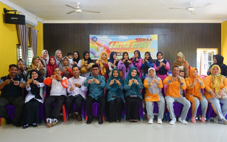 Elyza Riani Apresiasi Lomba Balita Sehat yang Digelar Desa Gunung Kijang
