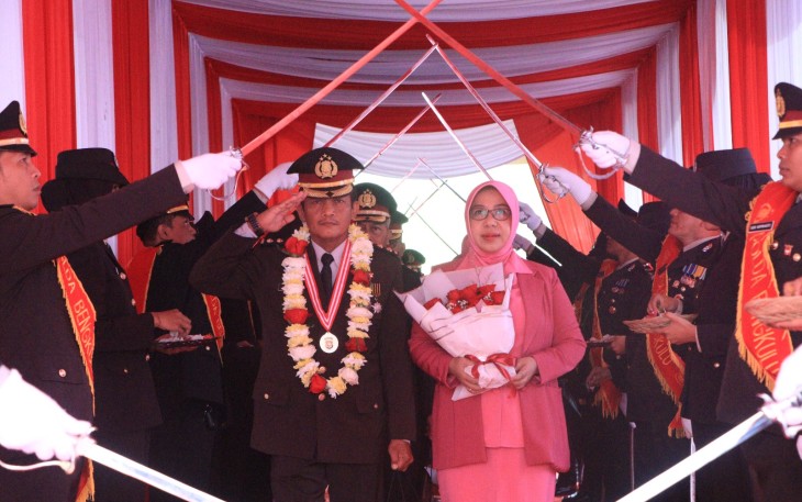Polda Bengkulu Gelar Upacara Purna Bhakti Personel yang Pensiun