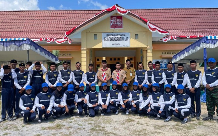 Paskibra di Kecamatan Bunguran Timur Laut