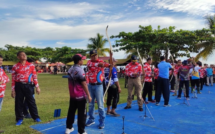 Komandan Wing Udara 3 Hadiri Pembukaan Danlanud Cup V Biak Archery Turnament 