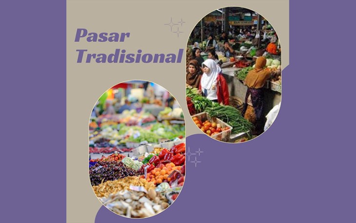 Suasana pasar tradisional (sumber : JAP)