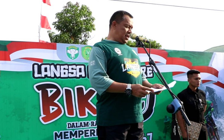Danrem 011/LW saat Buka Kegiatan Langsa Adventure Bike 9