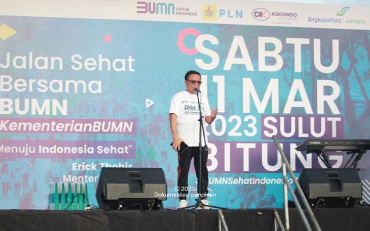 Walikota Bitung saat memberikan sambutan