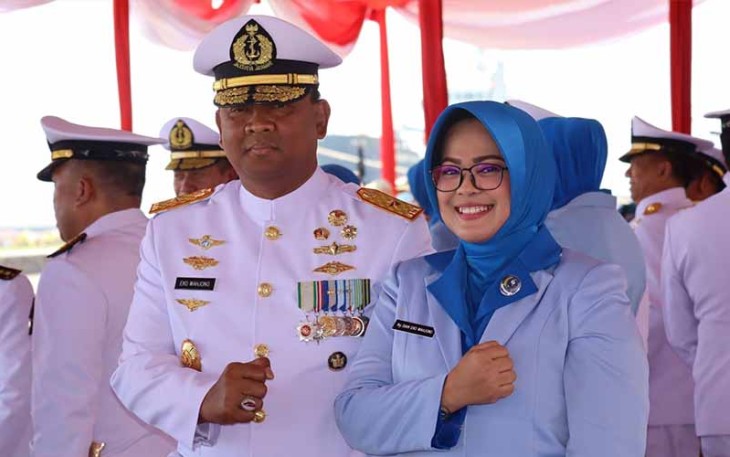 Danlantamal V Hadiri Upacara HUT ke-78 TNI AL