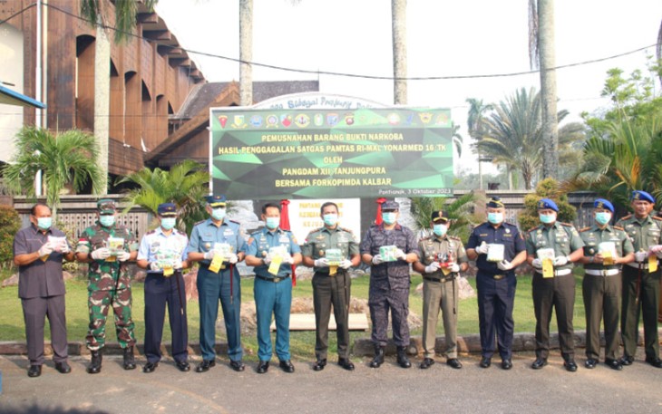 Pemusnahan 11,3 Kilogram Sabu dan 10 Ribu Butir Ekstasi