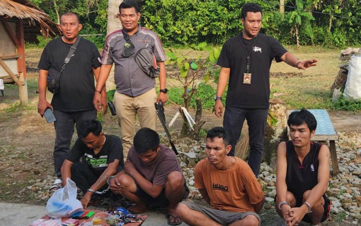 Abdi Bangun Bandar Besar Narkoba Akhirnya Diringkus Bersama Tiga Orang Pemakai