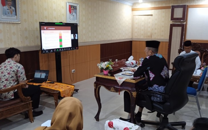 Sekretaris Daerah Provinsi Bengkulu Isnan Fajri Mengikuti Zoom Meeting dengan KASN RI 