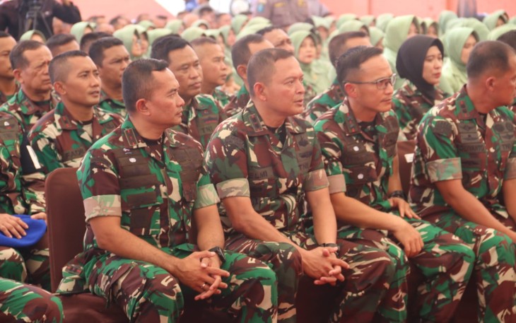 Dandim Madiun saat Ikuti Pengarahan Pangdam V/Brawijaya